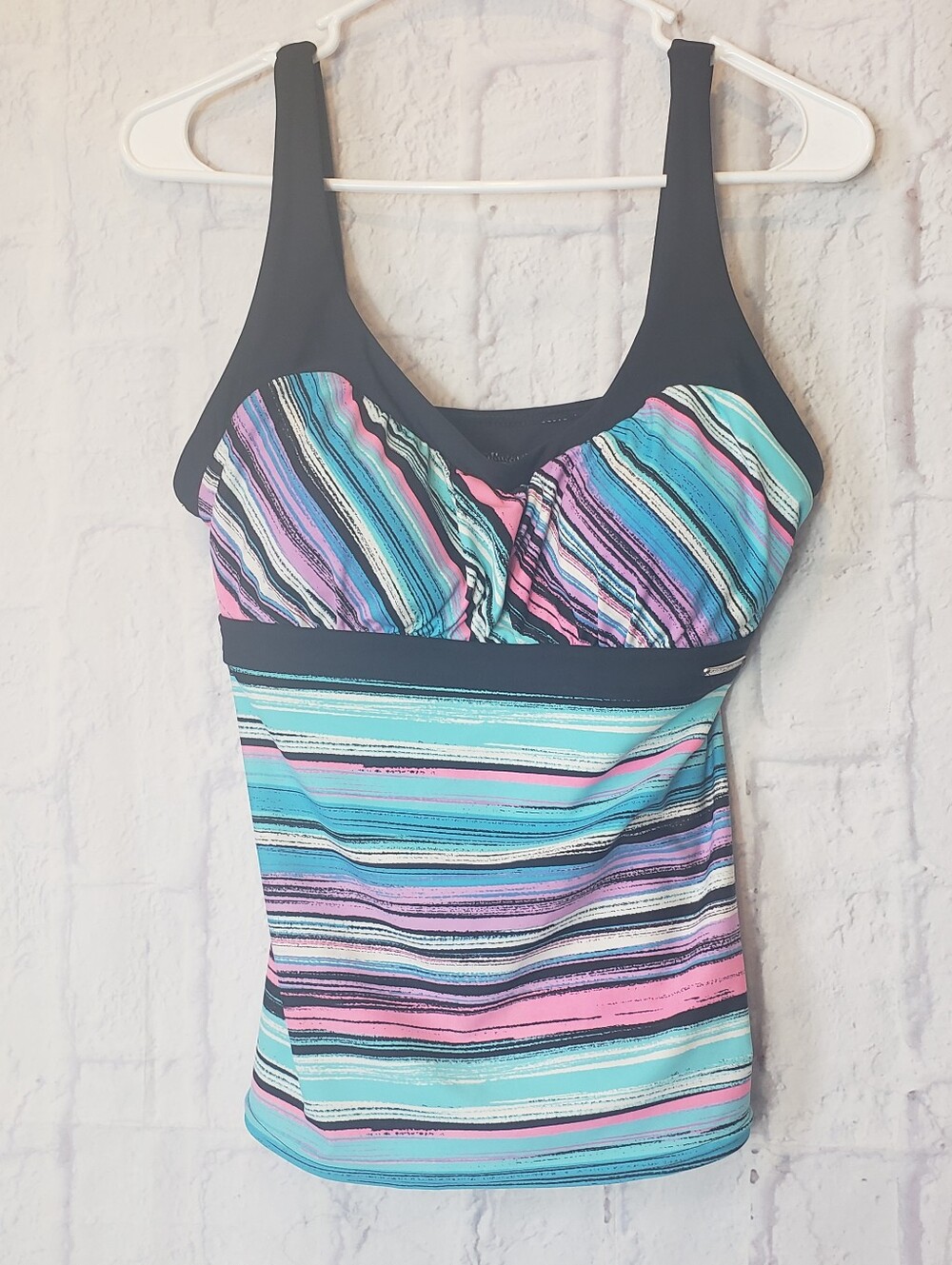 ZEROXPOSUR SWIMWEAR Tankini Top Large